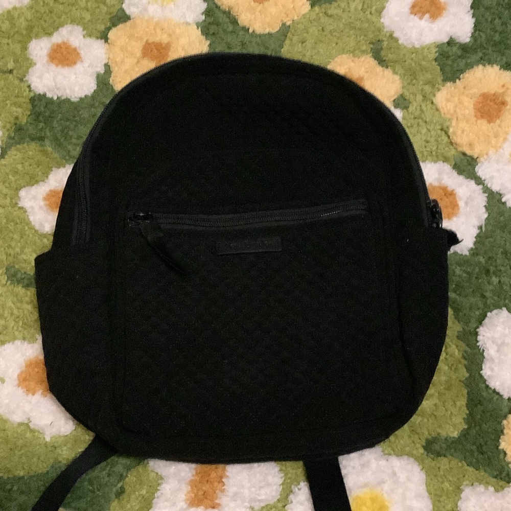 Vera Bradley Black Quilted mini Backpack